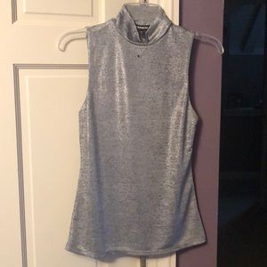 Express. Silver tank top high neck. Never worn
